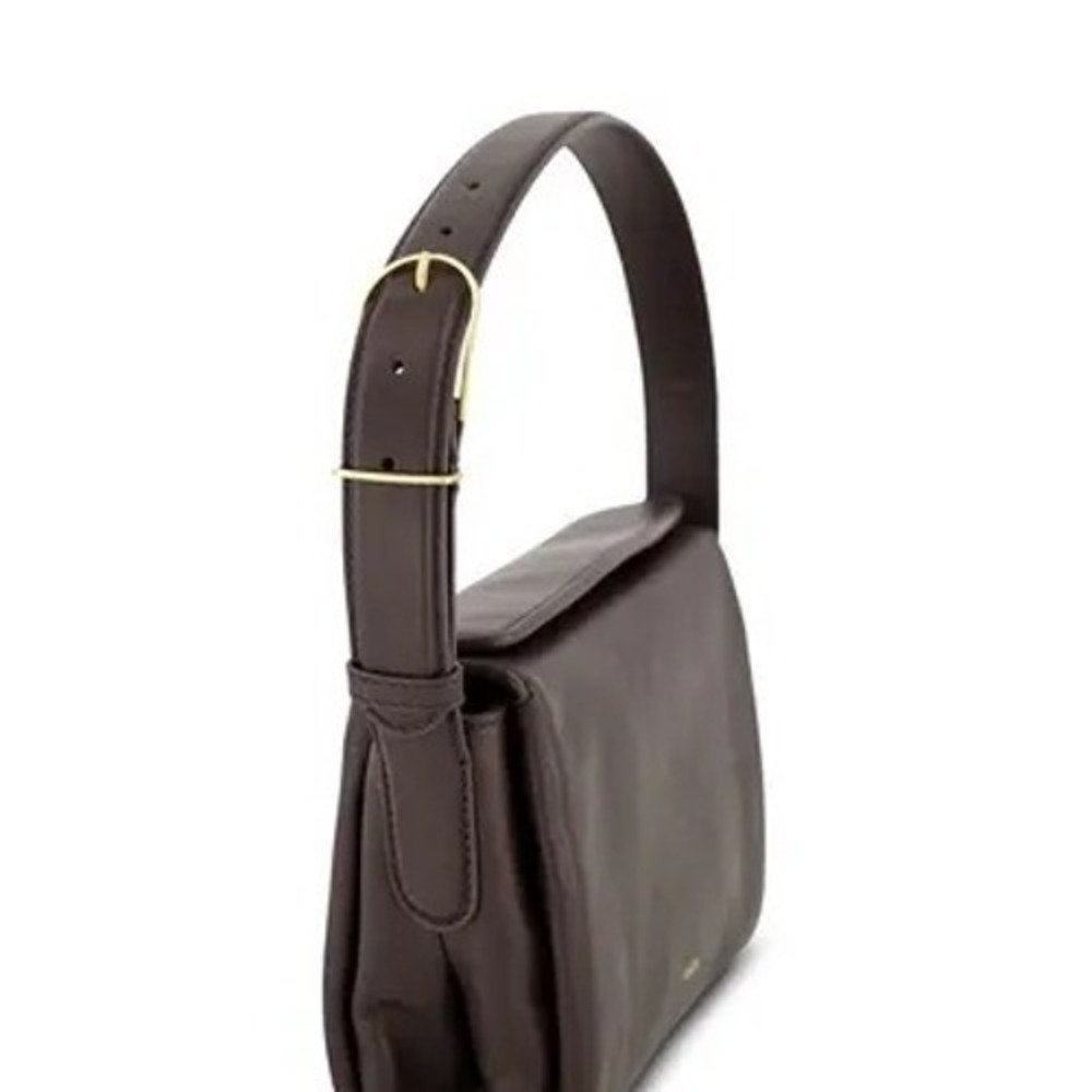 BNWT Vince Sidney Cacao Brown Leather & Gold Hardware Handbag, Reg $348